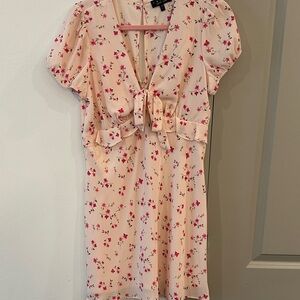 Trixxi Pink Floral Mini Dress